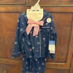 PJ Salvage English Rose Two-Piece Pajama Set Navy